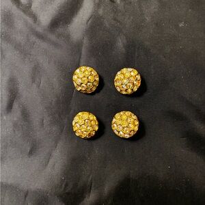 Vintage rhinestone dorms button set